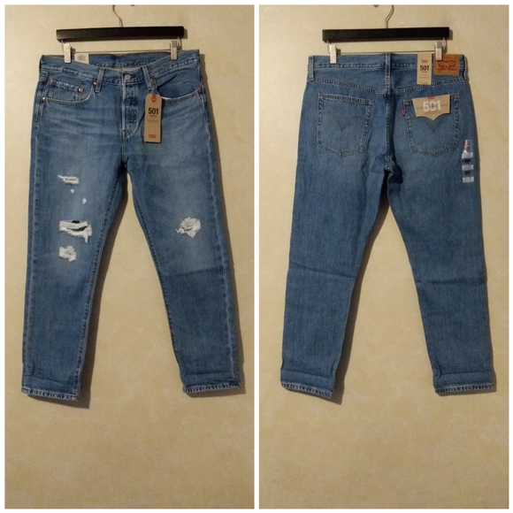 Levi's 501 T Taper Ankle Jeans Sansome Light - Picture 4 of 7